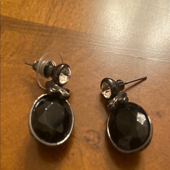 Elegant Gold and Silver Leaf Earrings - Picture 4 of 5